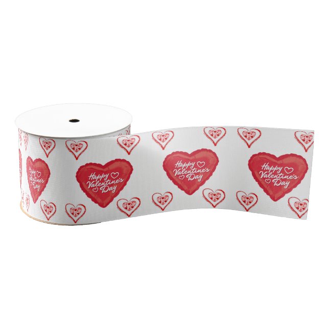 decorative ribbon valentines love grosgrain ribbon (Spool)