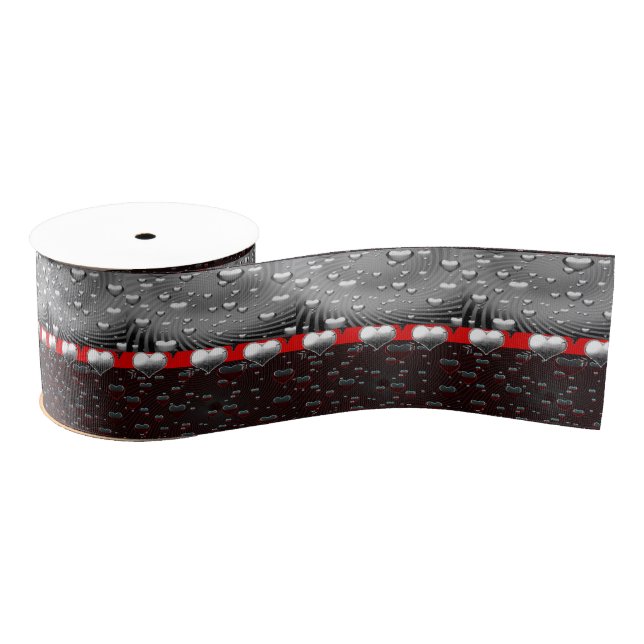 decorative ribbon valentines love grosgrain ribbon (Spool)