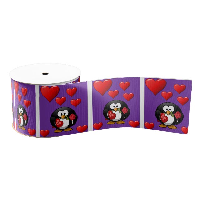 decorative ribbon valentines love grosgrain ribbon (Spool)
