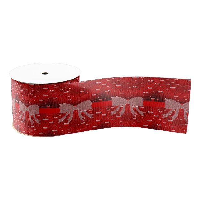 decorative ribbon valentines love grosgrain ribbon (Spool)