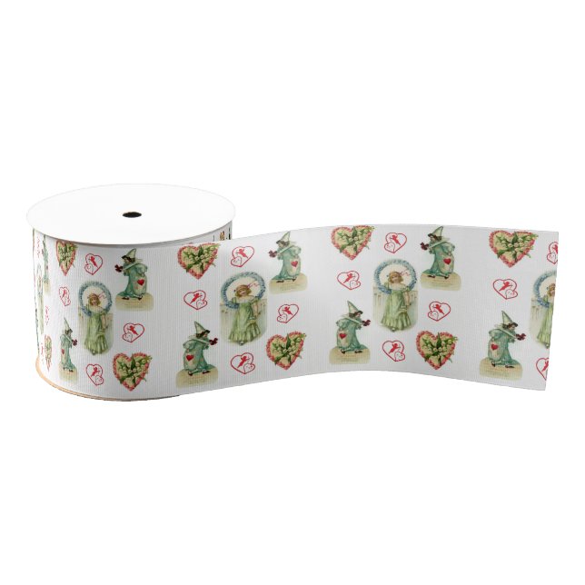 decorative ribbon valentines love grosgrain ribbon (Spool)