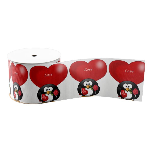 decorative ribbon valentines love grosgrain ribbon (Spool)