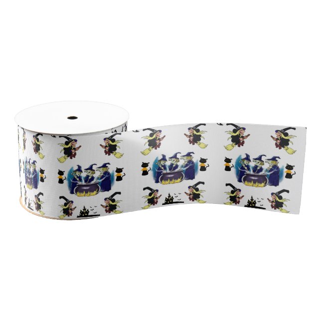 decorative ribbon witches grosgrain ribbon (Spool)