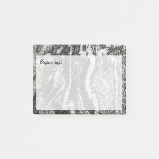 Decorative Rock Texture with any Text Post-it Notes (Front)