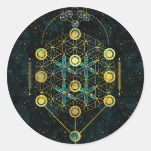 Decorative Sacred Geometry symbol Classic Round Sticker
