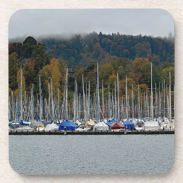 Decorative Sailboat Marina Coaster (Front)