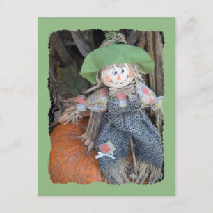Decorative Scarecrow Child Birthday Party Invites