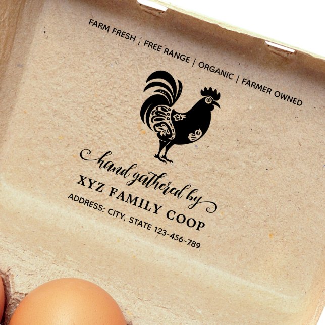 Decorative Script Chicken business stamps  (Creator Uploaded)