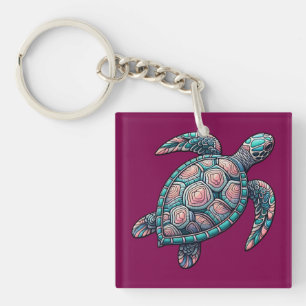 Decorative Sea Turtle Key Ring