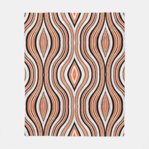 Decorative seamless light grey, black and antique fleece blanket