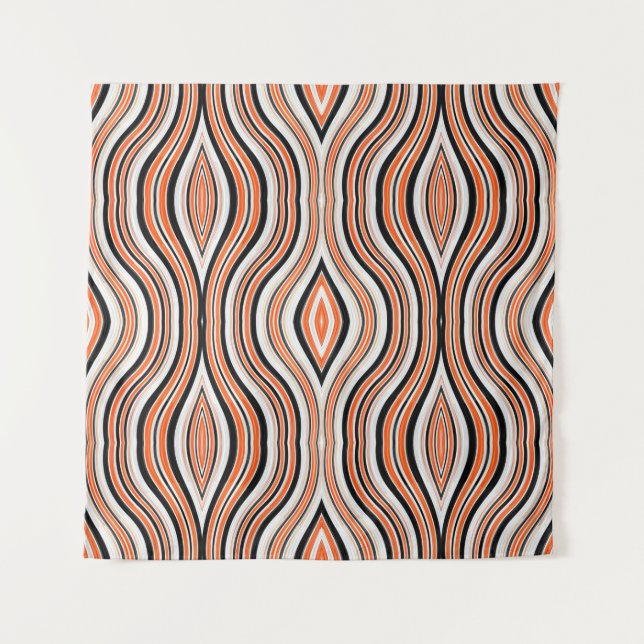 Decorative seamless light grey, black and antique  tapestry (Front)