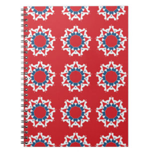 Decorative seamless pattern. Abstract texture desi Notebook