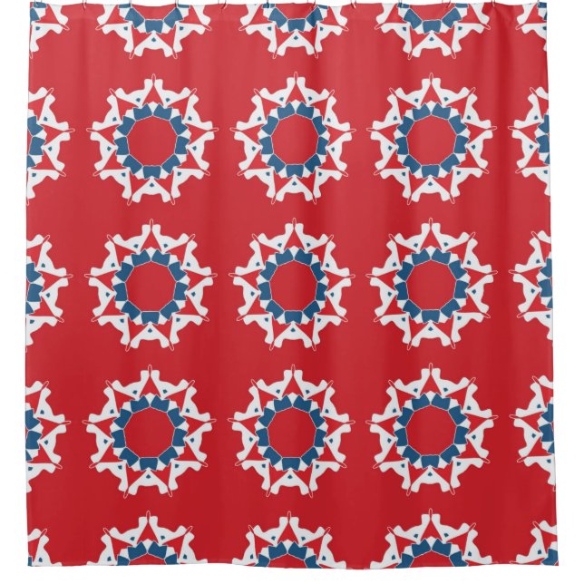 Decorative seamless pattern. Abstract texture desi Shower Curtain (Front)