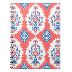 Decorative seamless pattern in traditional orienta notebook