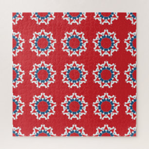 Decorative Seamless Pattern Round Element Jigsaw Puzzle