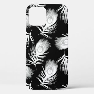 Decorative seamless pattern with beautiful peacock iPhone 12 case