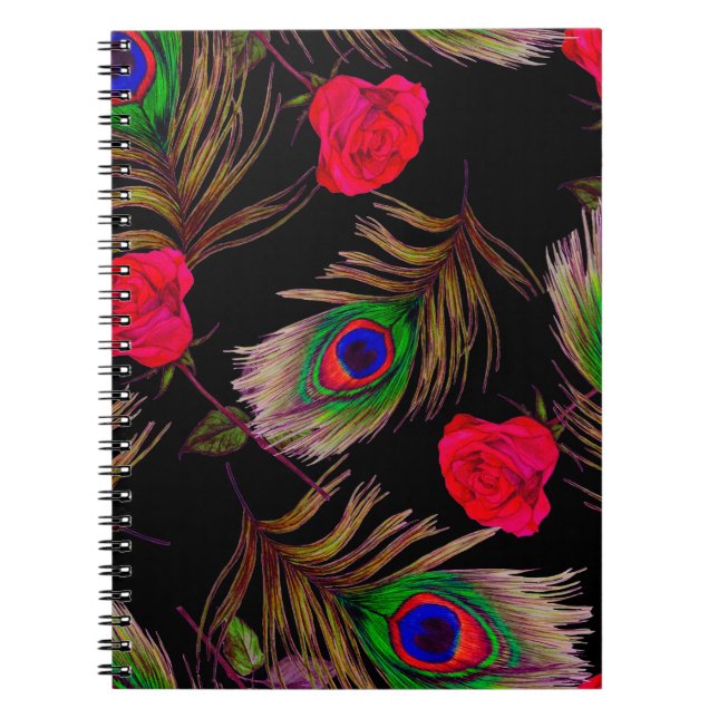 Decorative seamless pattern with beautiful waterco notebook (Front)