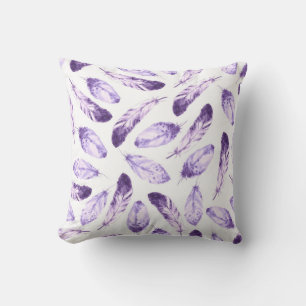 Decorative seamless pattern with feathers. Waterco Cushion