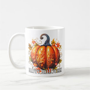 Decorative Seasonal Happy Halloween Pumpkin Coffee Mug