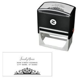 Decorative Self Inking Rubber Stamp