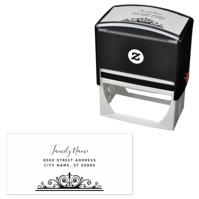 Decorative Self Inking Rubber Stamp (In Situ)