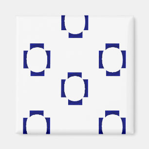 decorative shapes on white magnet