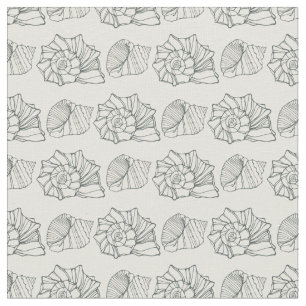 Decorative Shells Pattern Fabric