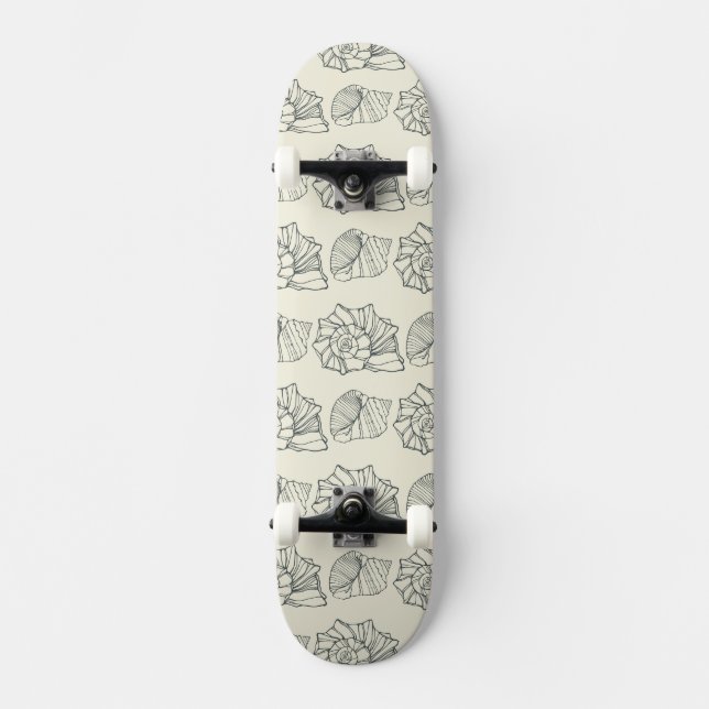 Decorative Shells Pattern Skateboard (Front)