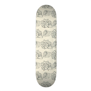 Decorative Shells Pattern Skateboard