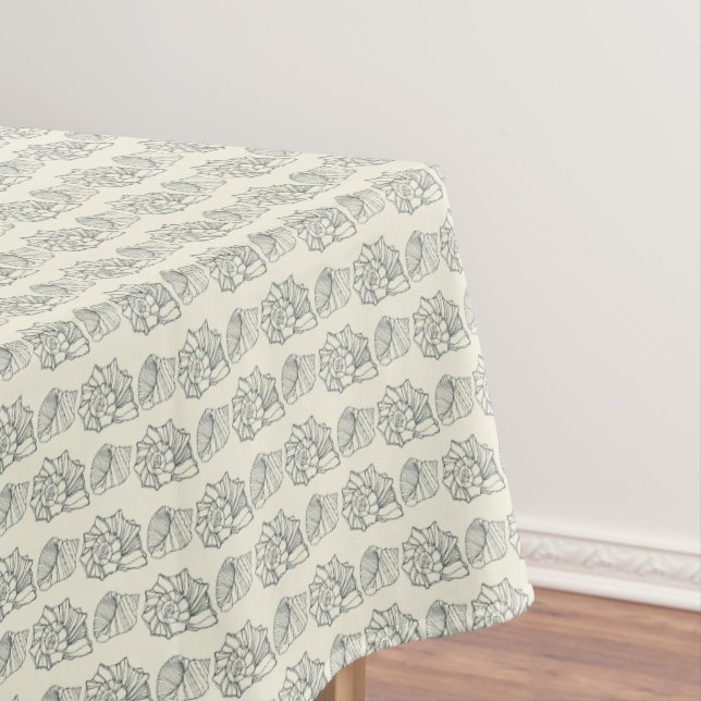 Decorative Shells Pattern Tablecloth (In Situ)