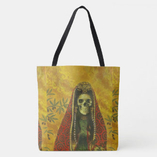 Decorative Skeleton Halloween Tote Bag