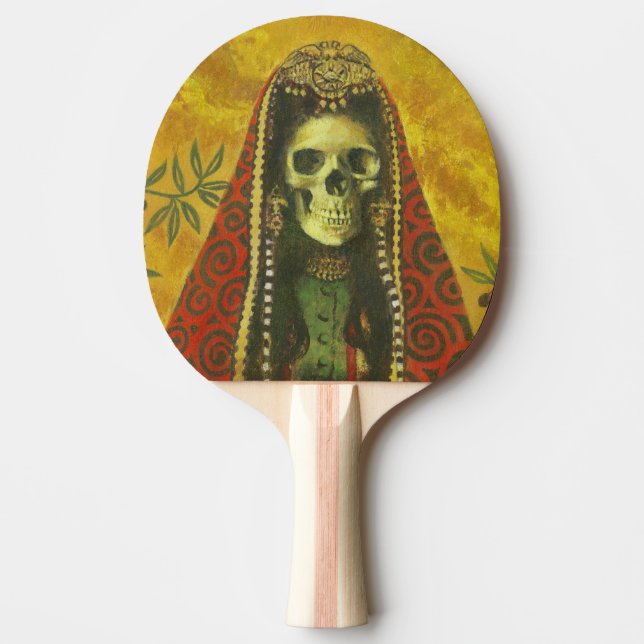 Decorative Skeleton Ping Pong Paddle (Front)