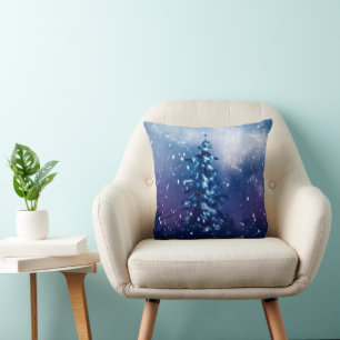 Decorative Snow Ball Merry Christmas Cushion
