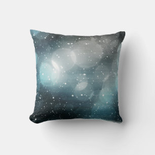Decorative Snow Blue & White Ball Merry Christmas Cushion