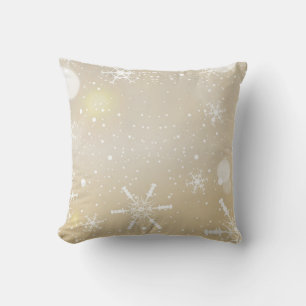 Decorative Snow Blue & White Ball Merry Christmas  Cushion