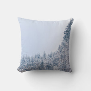Decorative Snow Blue & White Ball Merry Christmas Cushion