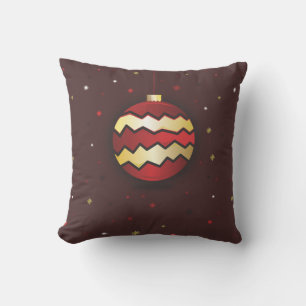 Decorative Snow Blue & White Ball Merry Christmas Cushion
