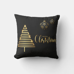 Decorative Snow Blue & White Ball Merry Christmas Cushion