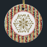 Decorative Snowflake Christmas Ornaments<br><div class="desc">This elegant ornament can be totally personalised by you to make a wonderful holiday gift for anyone on your shopping list!
Artwork by Sarah Paris</div>