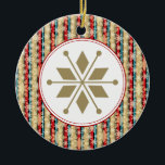 Decorative Snowflake Christmas Ornaments<br><div class="desc">This elegant ornament can be totally personalised by you to make a wonderful holiday gift for anyone on your shopping list!
Artwork by Sarah Paris</div>