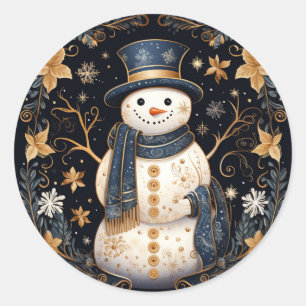 Decorative Snowman Sticker