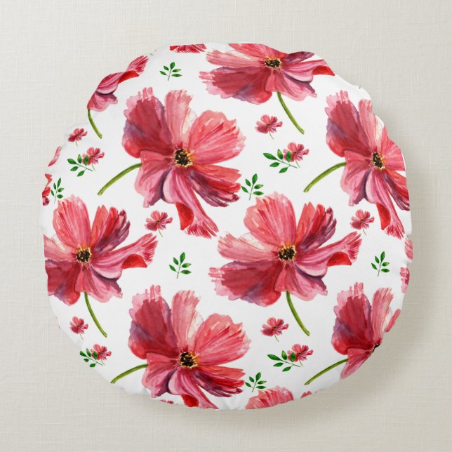 Decorative soft foot rest round cushion (Front)