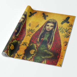 Decorative Sorceress Wrapping Paper