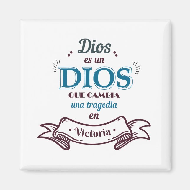 Decorative Square Magnet (Front)