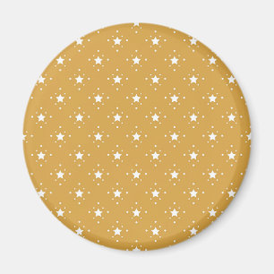 Decorative Stars on Gold Background Magnet