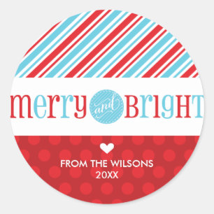 DECORATIVE STICKER SEAL :: merry & bright 1