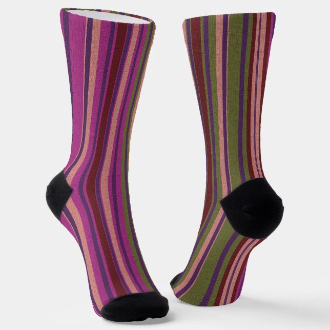  Decorative Striped  Socks (Angled)