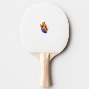Decorative Style, Dark Blue Green, Wattle Ping Pong Paddle