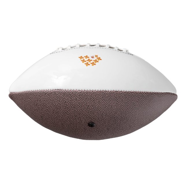 Decorative Style, Dull Orange, Cornell Red American Football (Rotated 270)