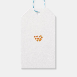 Decorative Style, Dull Orange, Cornell Red Gift Tags